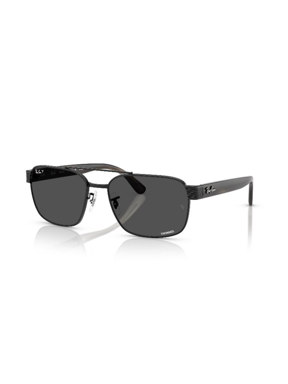 New Ray-Ban Unisex Sunglasses Black Grey Lens Metal Frame Ray Ban RB3751CH 002